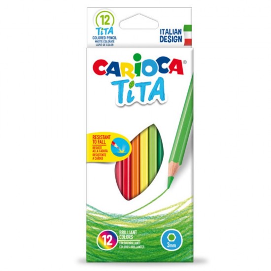 Ξυλομπογιές Carioca TiTa 12 χρωμάτων Ξυλομπογιές - Μαρκαδόροι