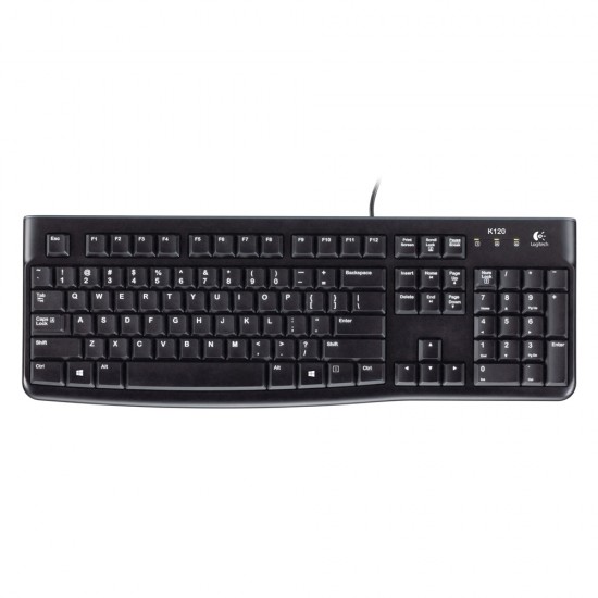 Logitech K120 Keyboard GR (Black, Wired) (LOGK120) Πληκτρολόγια