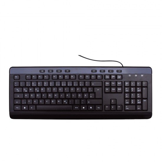MediaRange Multimedia Keyboard, Wired (Black) (MROS102-GR) Πληκτρολόγια