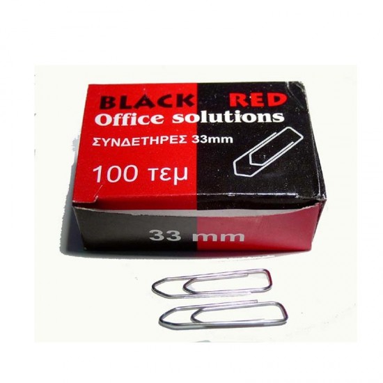 Συνδετήρες Black Red N.4 33mm Συνδετήρες - Κλιπς - Πιάστρες - Διπλόκαρφα