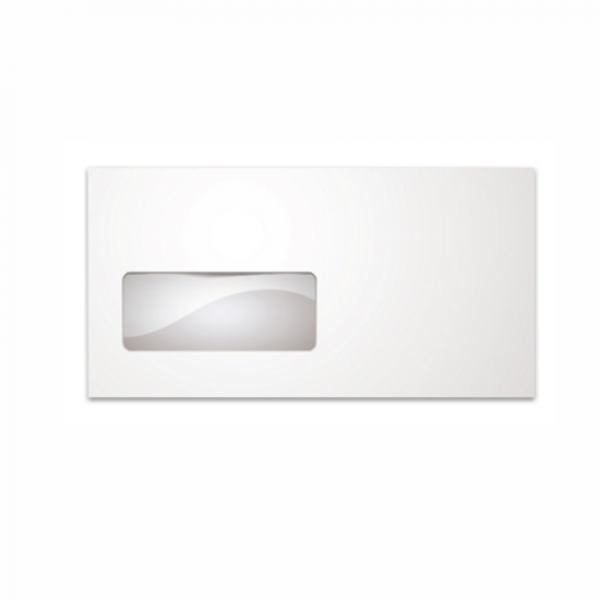Φάκελος λευκός 11,4Χ22,9 αυτ/τος αριστερό παράθυρο Φάκελοι - Aerofiles