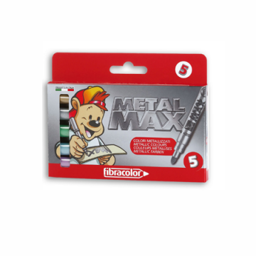 Μαρκαδόροι Fibracolor Metalmax 5τ.