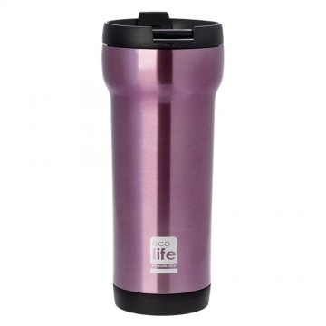 Θερμός Ecolife coffee purple 420ml