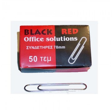 Συνδετήρες Black Red N.8 78mm