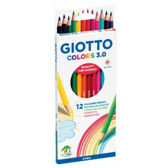 Ξυλομπογιές GIOTTO Colors 3.0 12τ. Ξυλομπογιές - Μαρκαδόροι