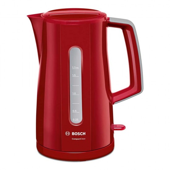 Bosch Βραστήρας 2400W 1.7lt Κόκκινο (TWK3A014) Συσκευές Κουζίνας