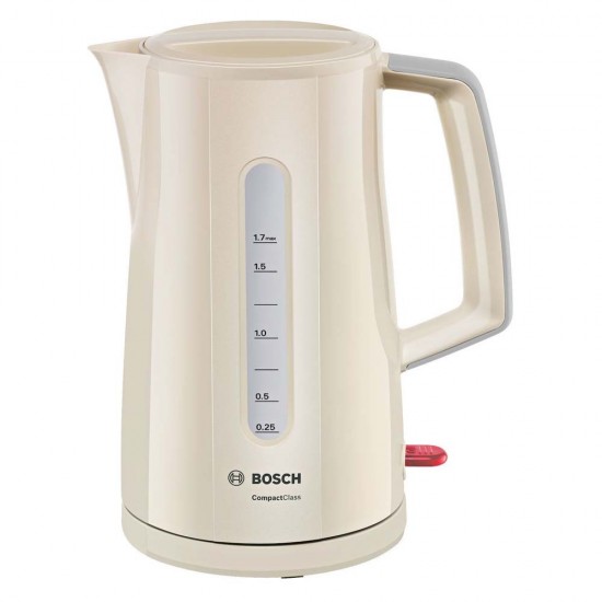 Bosch Βραστήρας 2400W 1.7lt Cream (TWK3A017) Συσκευές Κουζίνας