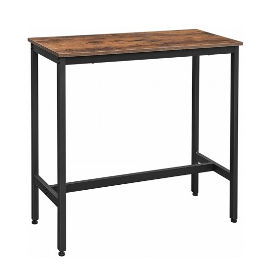 Μεταλλικό Ορθογώνιο Τραπέζι - Bar Χρώματος Σκούρο Καφέ 120 x 60 x 90 cm Vasagle (LBT91X) (VASLBT91X) Έπιπλα Σπιτιού