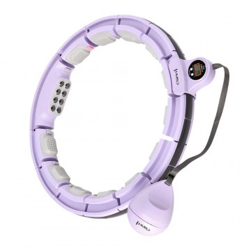 HMS HHM13 Hula Hoop Violet Magnetic With Weight + Counter (17-44-576) (HMSHHM13V)