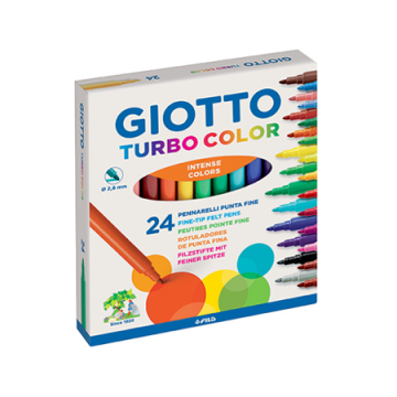 Μαρκαδόροι GIOTTO Τurbo Color 24 τεμ