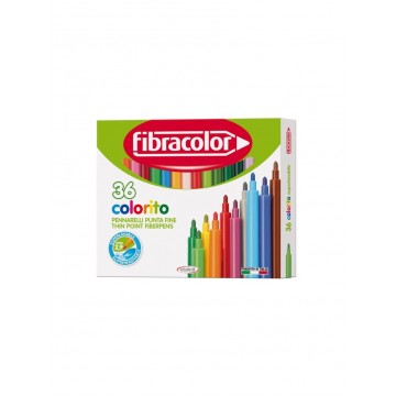Μαρκαδόροι Fibracolor Colorito 36 τεμ