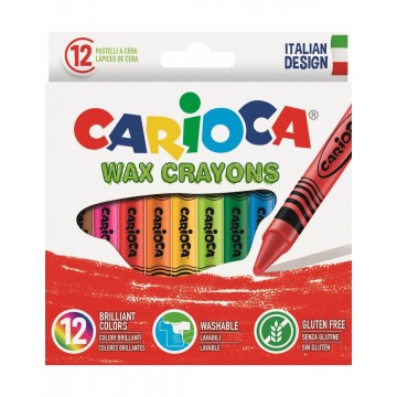 Κηρομπογιές Carioca 12 χρωμάτων