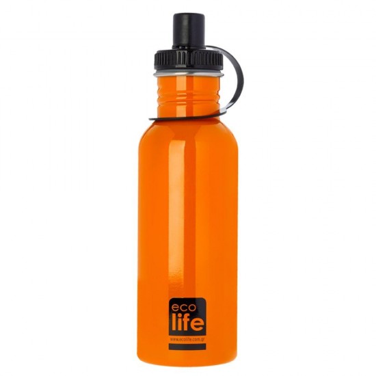 Μπουκάλι Ecolife orange 600ml Παγούρια - Θερμός