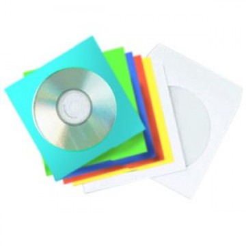 Θήκη CD Φακελλάκι Χρωματιστό Mediarange (100τεμ.)