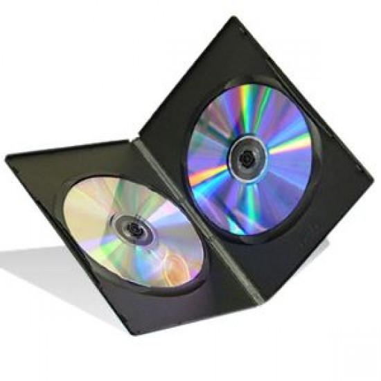 Θήκη DVD Slim Διπλή 7mm Θήκες CD/DVD