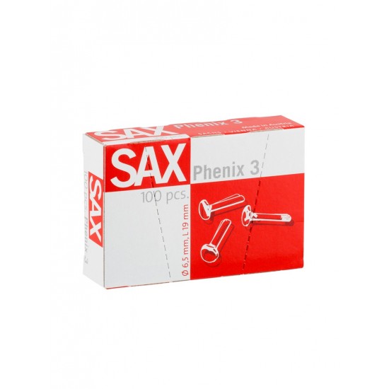Διπλόκαρφα SAX 19mm No 3 100τεμ. Συνδετήρες - Κλιπς - Πιάστρες - Διπλόκαρφα