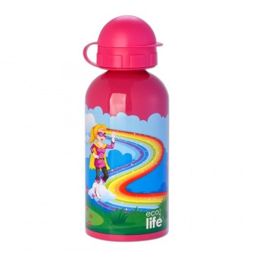 Μεταλλικό μπουκάλι Ecolife super girl 500ml
